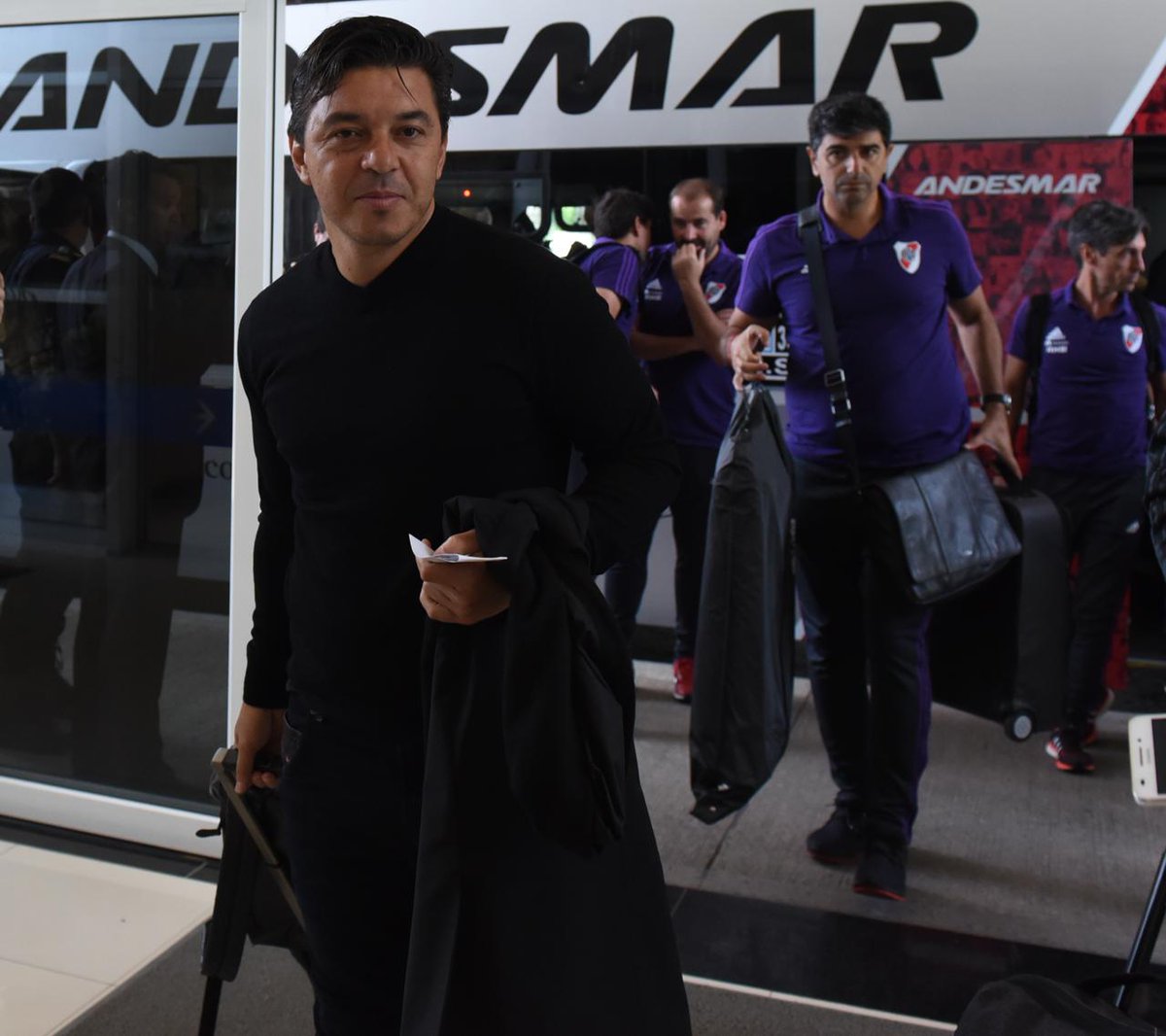 River viajó a Madrid (@CARPoficial)