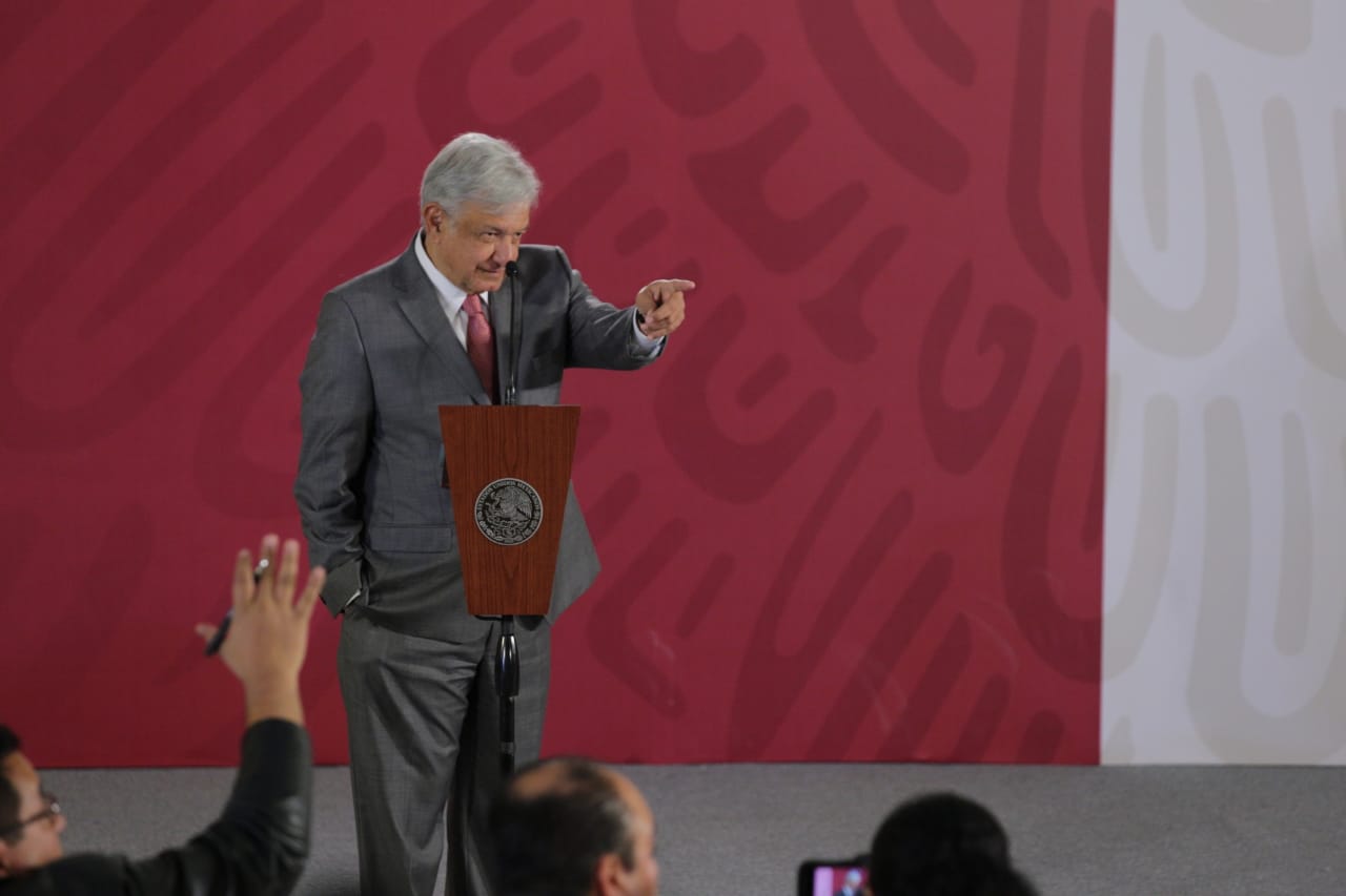 Andrés Manuel López Obrador ofrece conferencia en Palacio Nacional (Omar Franco)