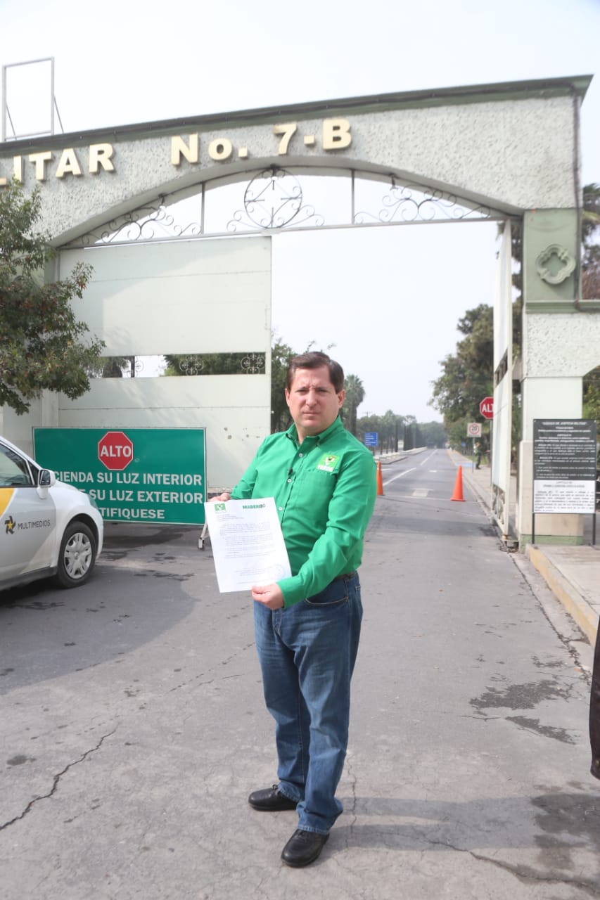 El candidato del Partido Verde Ecologista a la alcaldía de Monterrey, Adalberto Madero Quiroga. Foto: Raúl Palacios