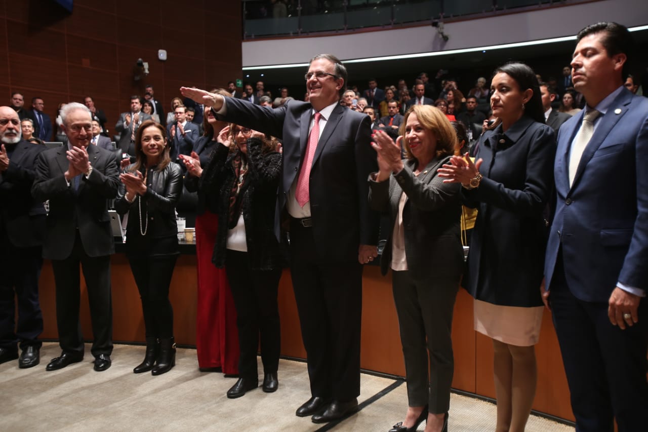 Ratificación de nombramiento del titular de la SRE, Marcelo Ebrard, ante el Senado de la República. (Juan Carlos Bautista)
