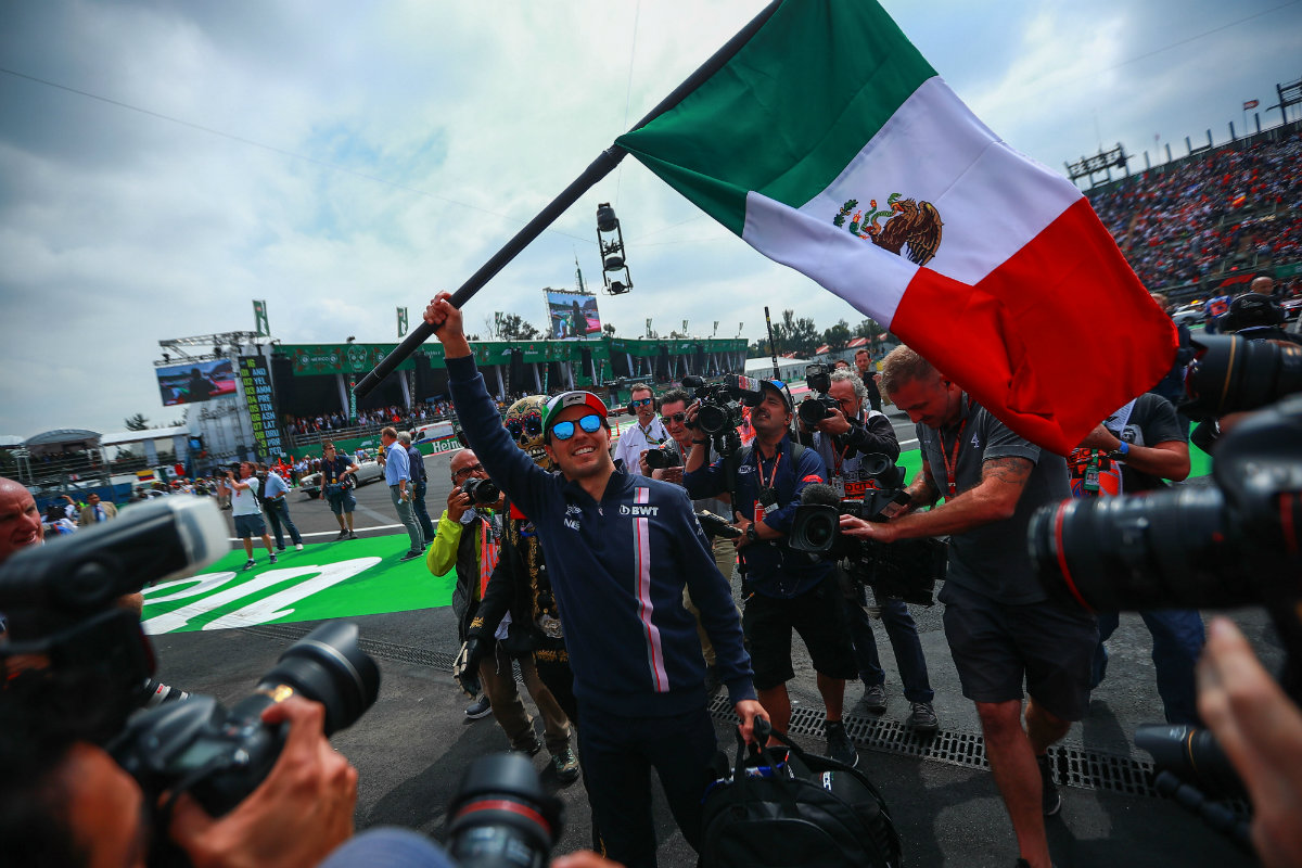 'Checo' Pérez en el Gran Premio de México 2018 (Imago7)