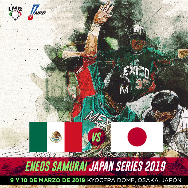 México y Japón disputarán juegos amistosos de beisbol en 2019 (@LigaMexBeis)