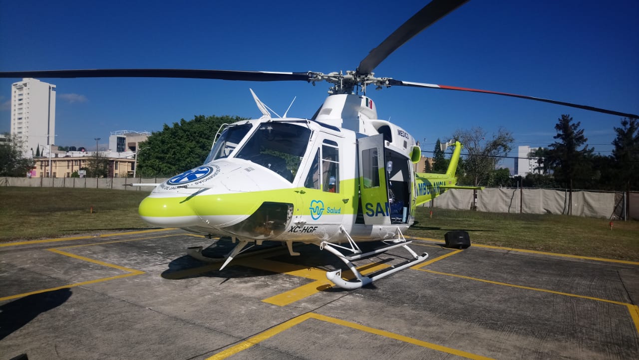 El helicóptero será utilizado solo para traslados de emergencias. (Víctor Hugo Ornelas)