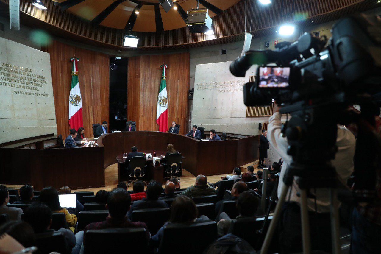 La sesión en la que se analizarán las impugnaciones de la elección en Puebla se retrasó. (Twitter | @TEPJF_informa)