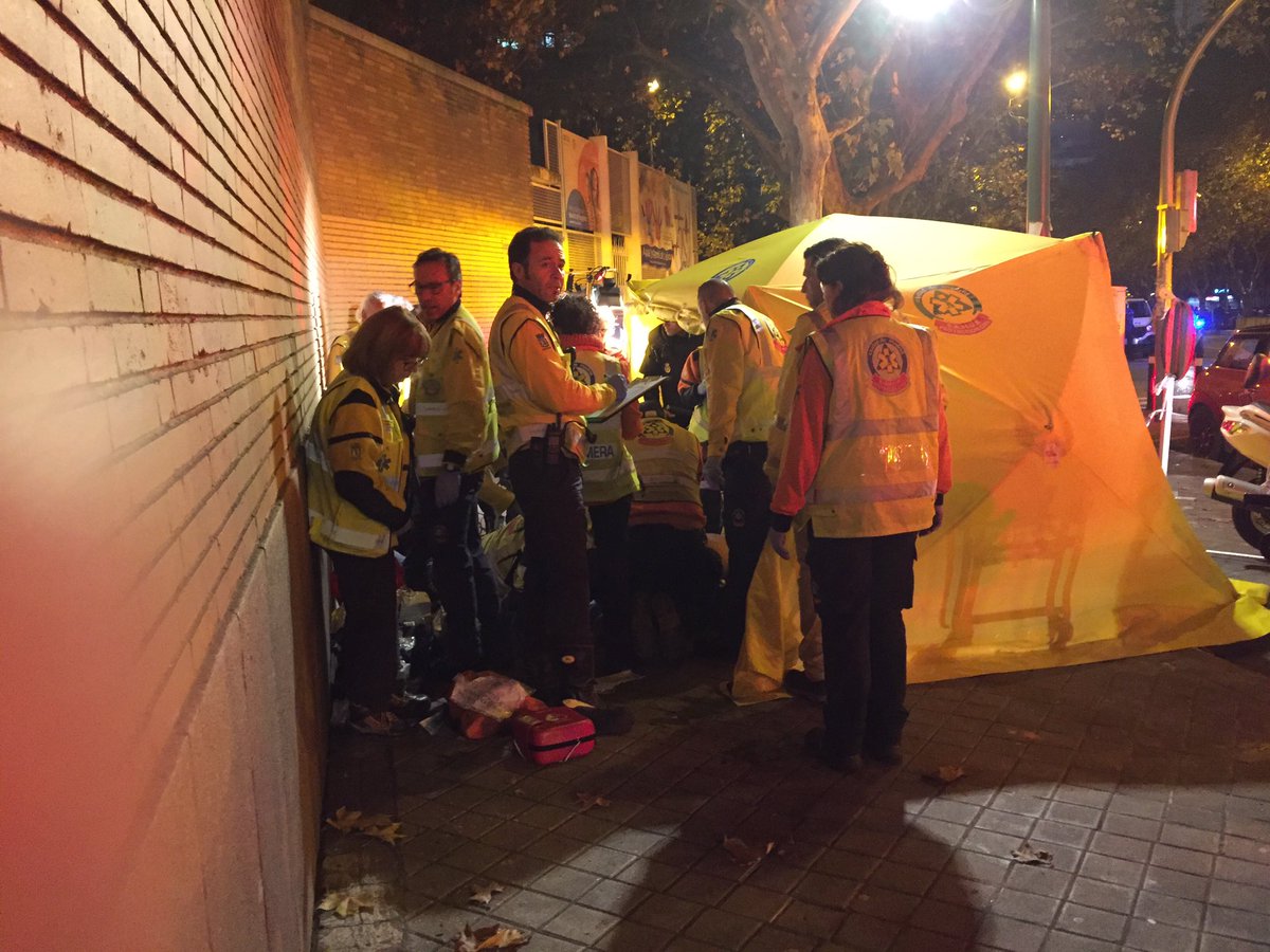 Aficionado de River Plate sufre paro cardiorrespiratorio (Twitter @EmergenciasMad)