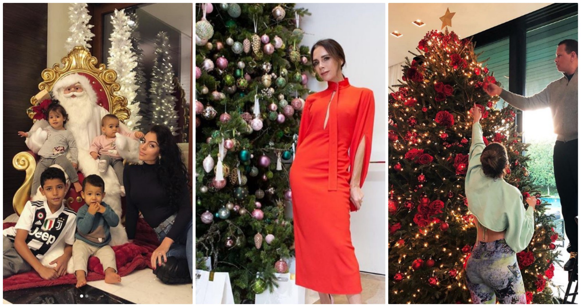 Famosos en Navidad. (Foto: Instagram)