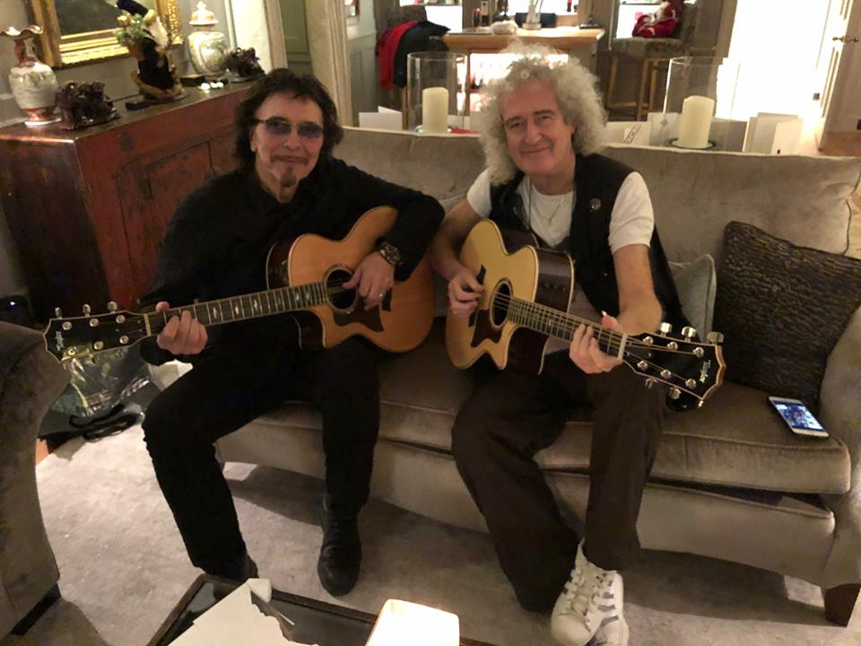 Tony Iommi y Brian May mantienen una amistad desde hace algunos años. (Foto: Facebook)
