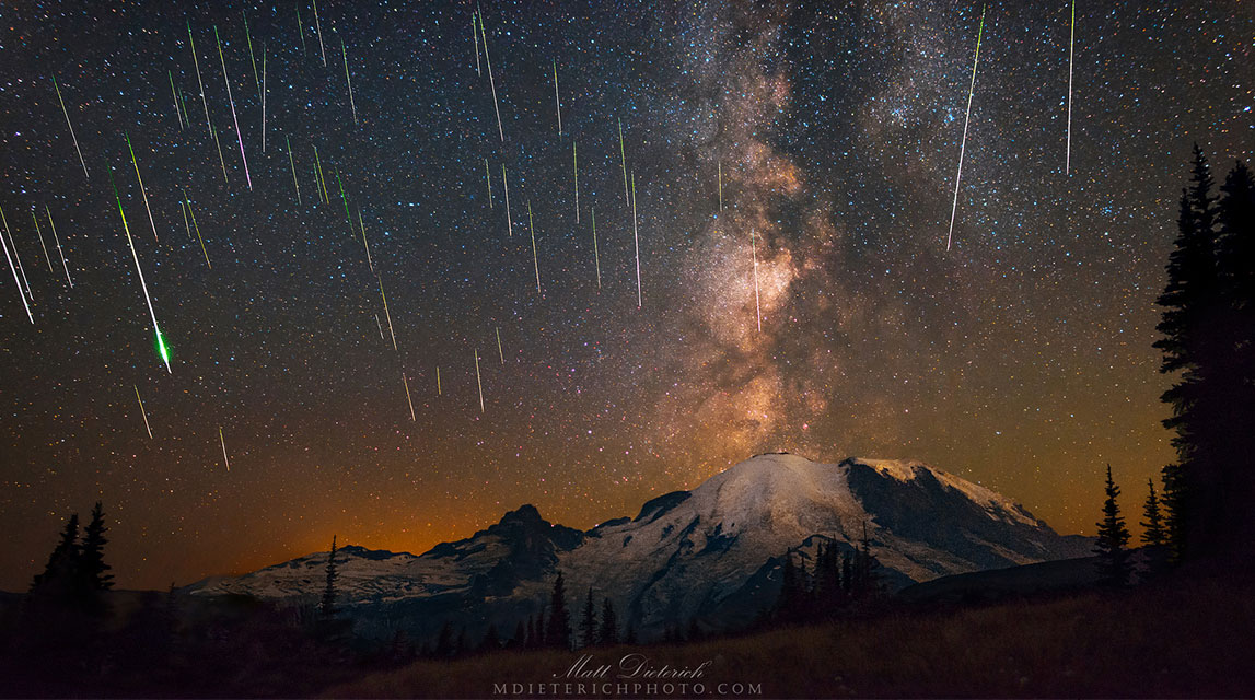Durante las noches del 14 y 15 de diciembre se podrá apreciar la lluvia de estrellas. (International Meteor Organization)