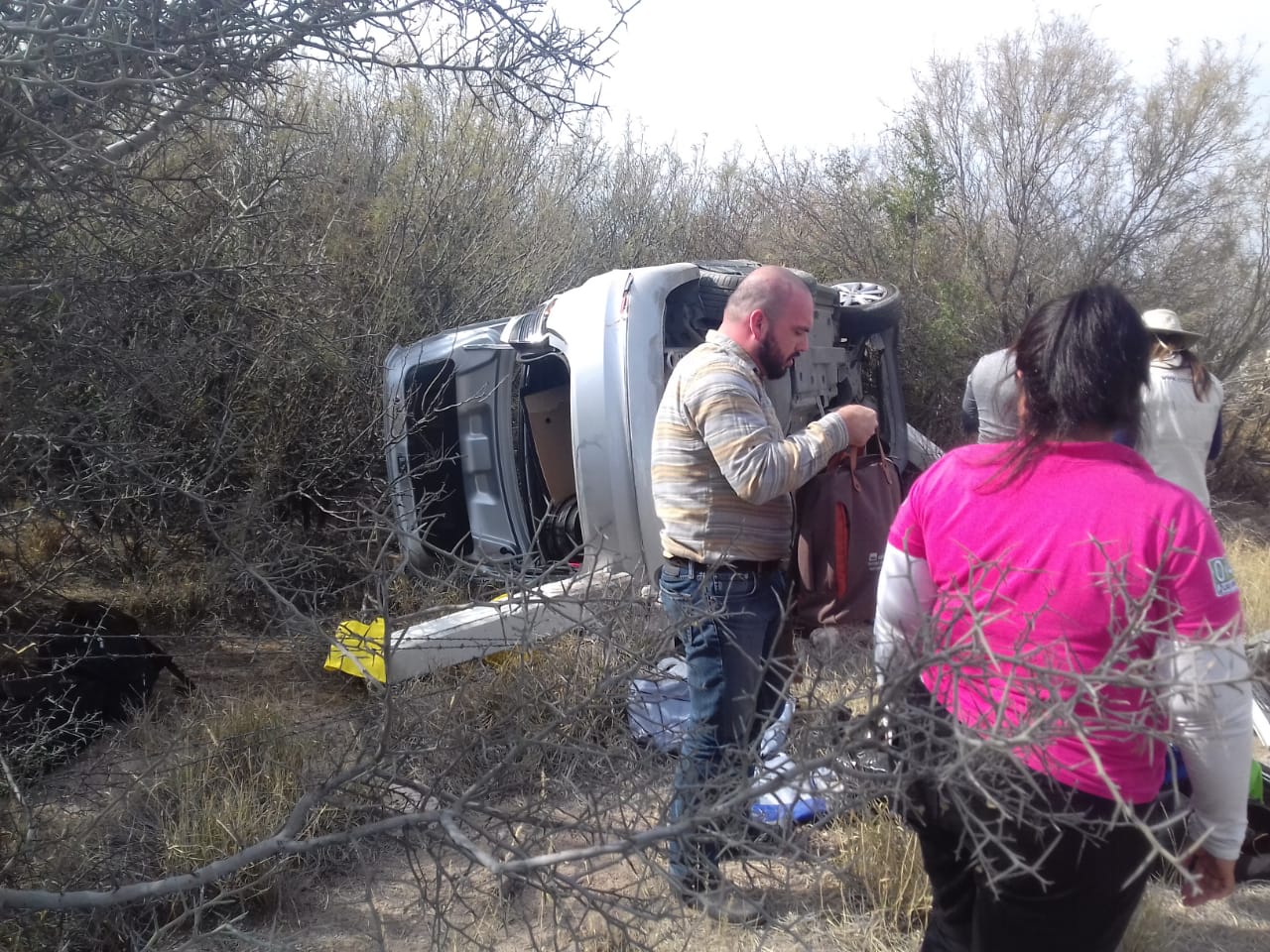 Paramédicos atendieron a dos hombres de 38 y 34 años. (Especial)