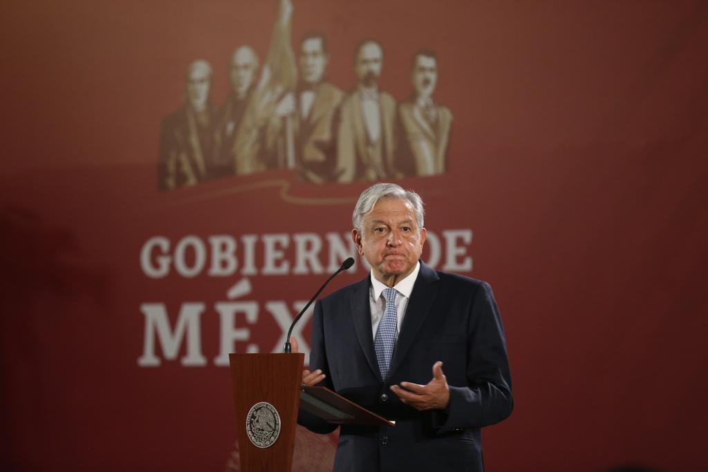 El Presidente en conferencia matutina desde Palacio Nacional (Jorge Carballo)