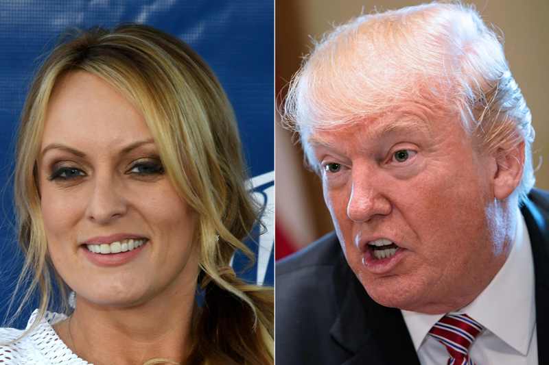 Stormy Daniels, la actriz porno y Donald Trump.