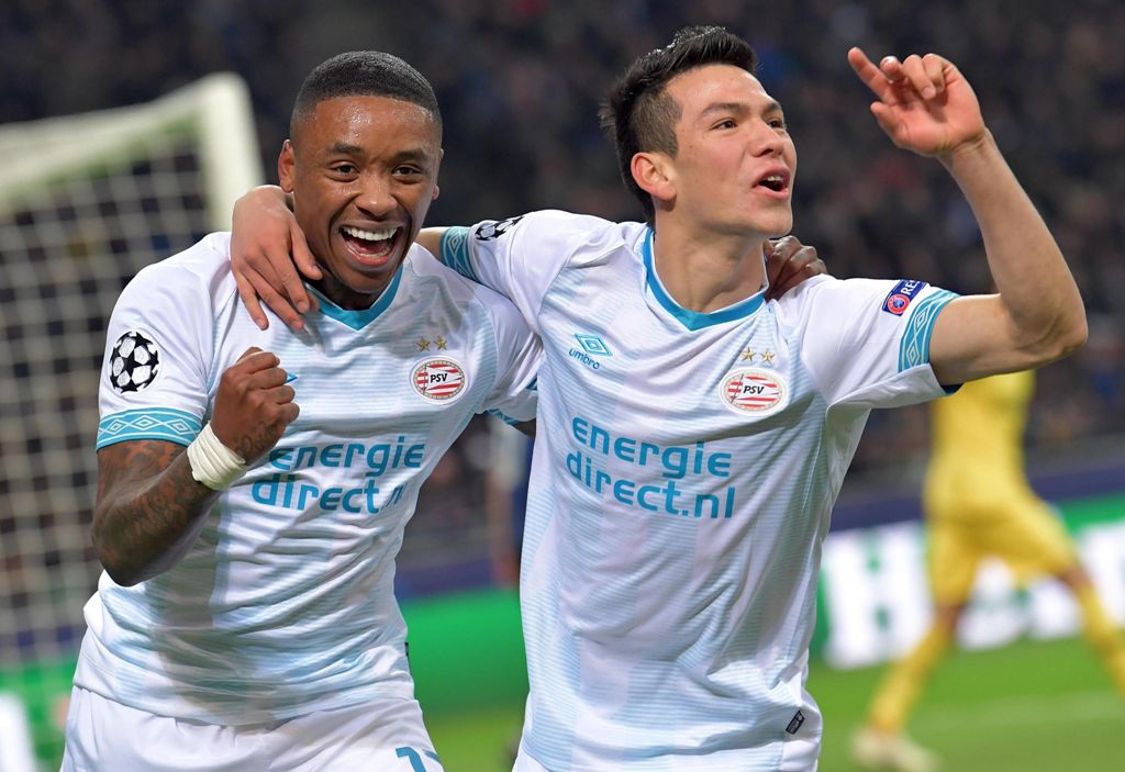 Lozano y el PSV quedaron fuera de la Champions League 2018-2019 (EFE)