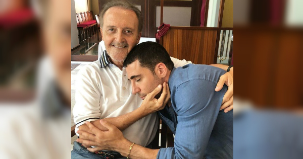 Miguel Ángel Silvestre y su padre. (Instagram)