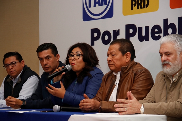 La Coalición "Por Puebla al Frente" señala que no hay condiciones en el COngreso para la toma de protesta de Martha Erika (Agencia Enfoque)