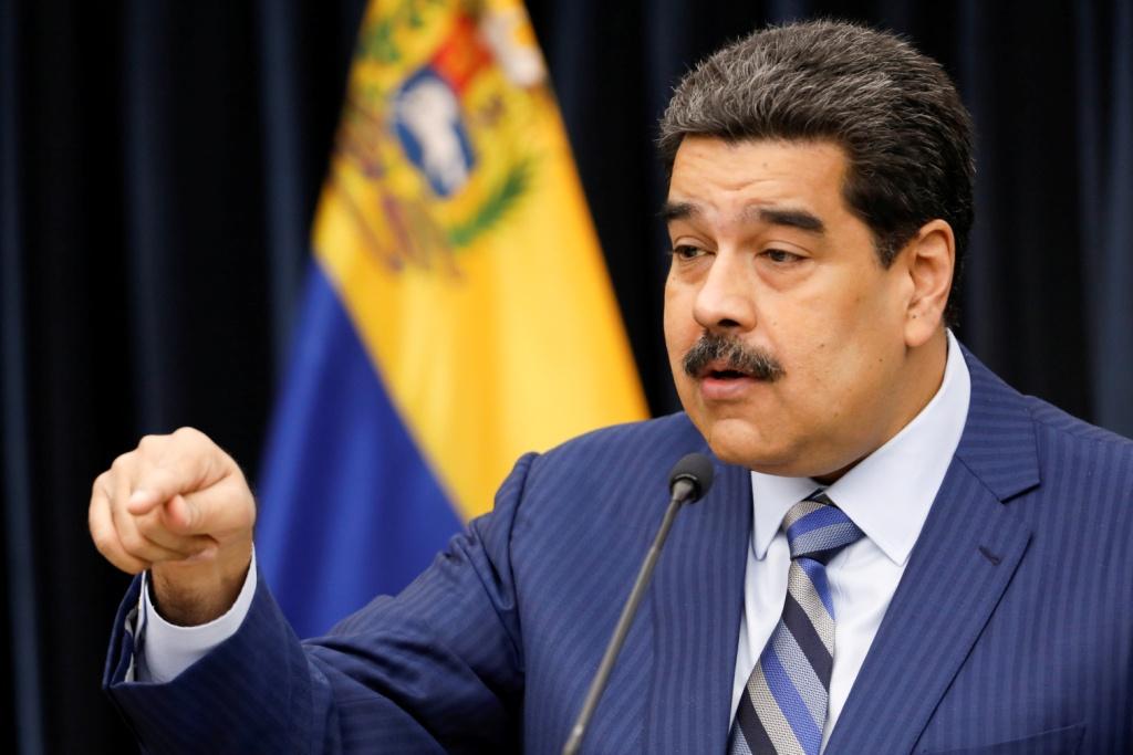 Nicolás Maduro en conferencia de prensa en el Palacio de Miraflores (Reuters)