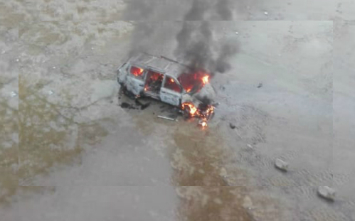 Cae de puente y se salva de morir calcinado- Grupo Milenio