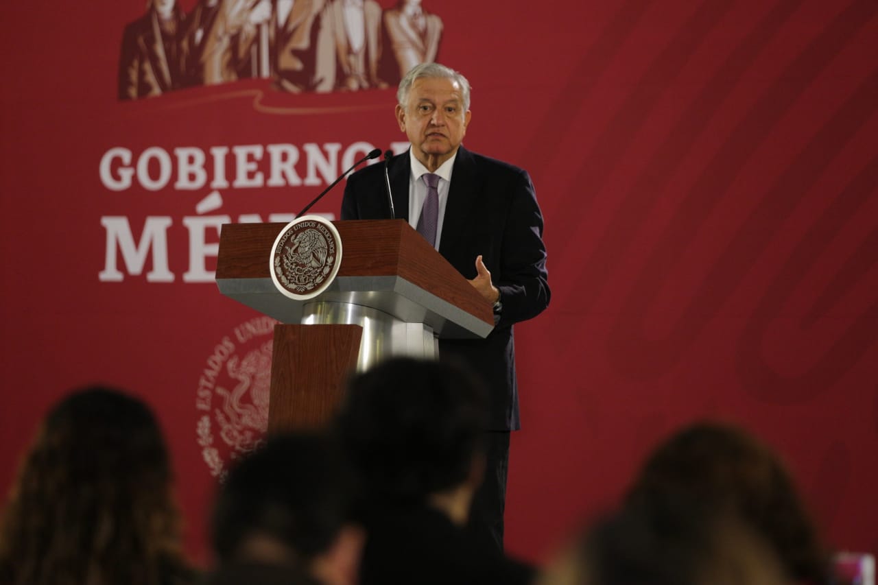 Andrés Manuel López Obrador en Palacio Nacional (Omar Franco)