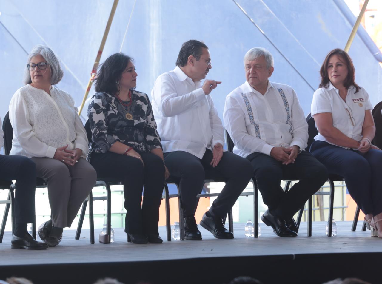 Andrés Manuel López Obrador en la presentación del Plan Nacional para la Producción de Hidrocarburos (Jesús Quintanar)
