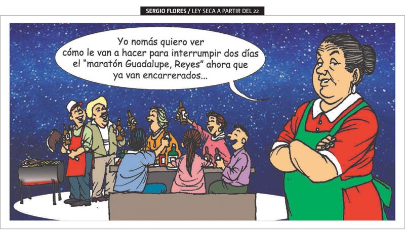 Ley seca a partir del 22