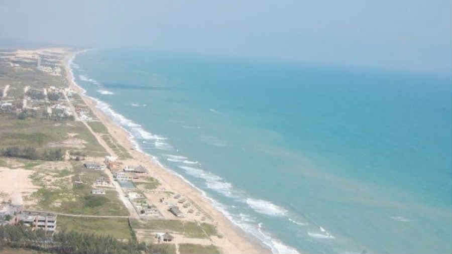 Desgaste del cordón litoral.