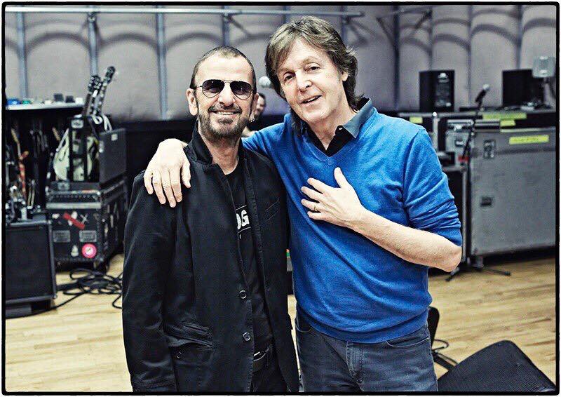 Ringo Starr y Paul McCartney. (Facebook)