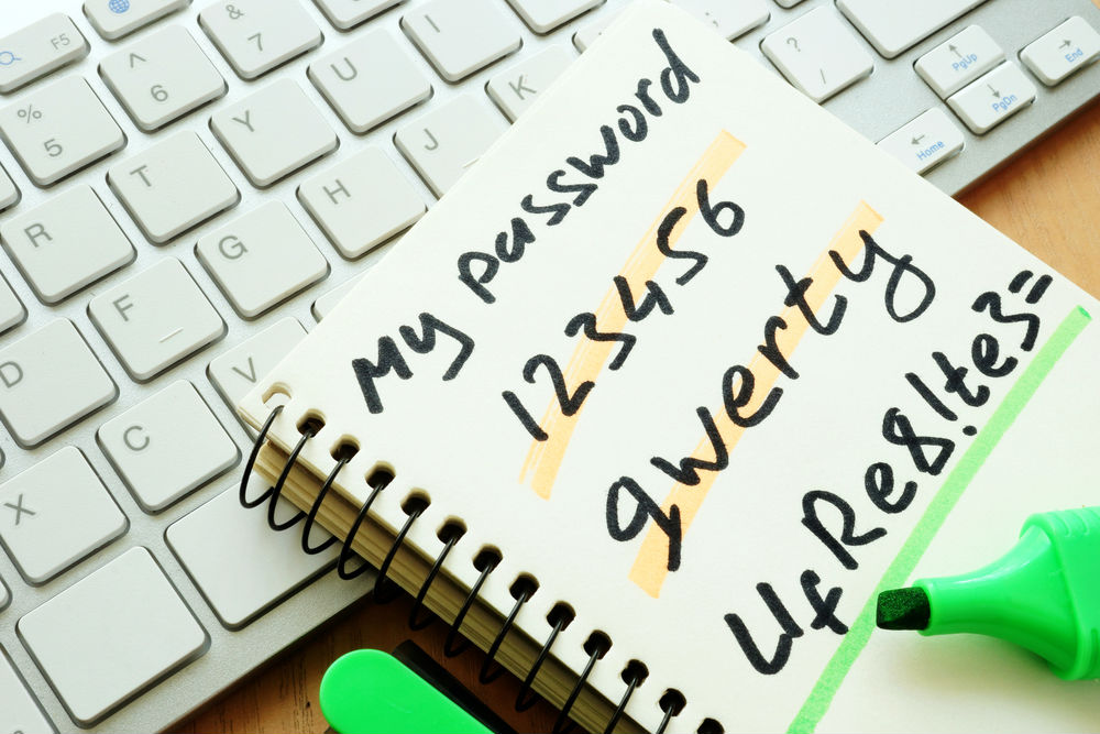 "123456" es por quinto año consecutivo, la peor contraseña usada en internet. (Shutterstock)