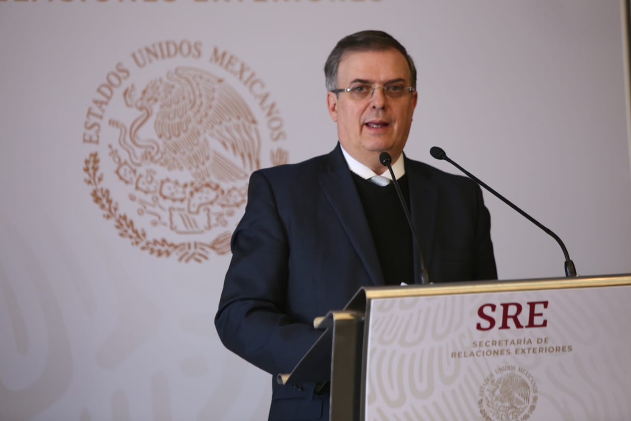 El secretario de Relaciones Exteriores, Marcelo Ebrard/Juan Carlos Bautista.