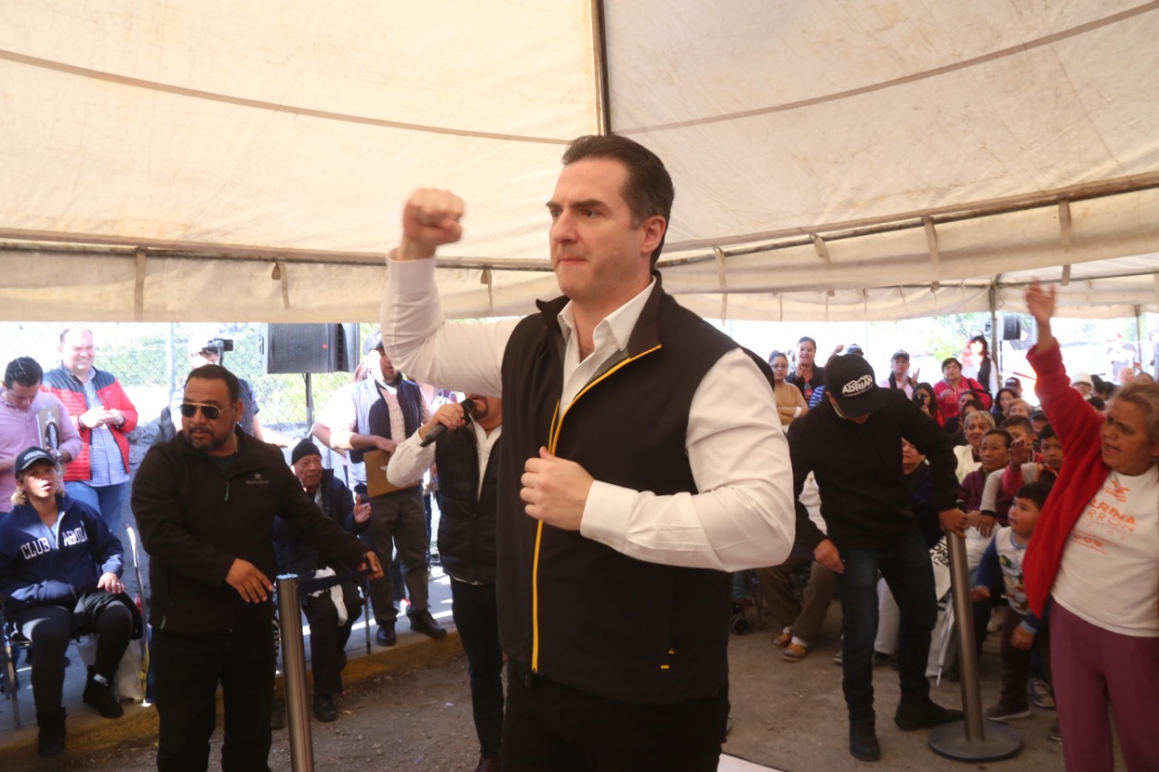 Adrián de la Garza, candidato priista a la alcaldía de Monterrey. Foto: Raúl Palacios