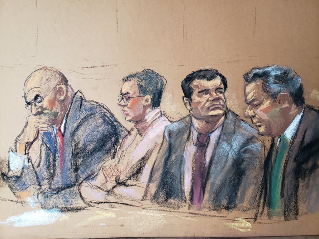 Eduardo Balarezo, William Purpura y Jeffrey Lichtman son los abogados privados que El Chapo contrató para su defensa. (Reuters)