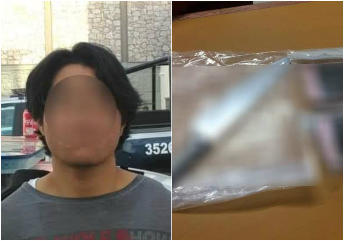 El ladrón de 19 años llevaba un cuchillo. (Especial)