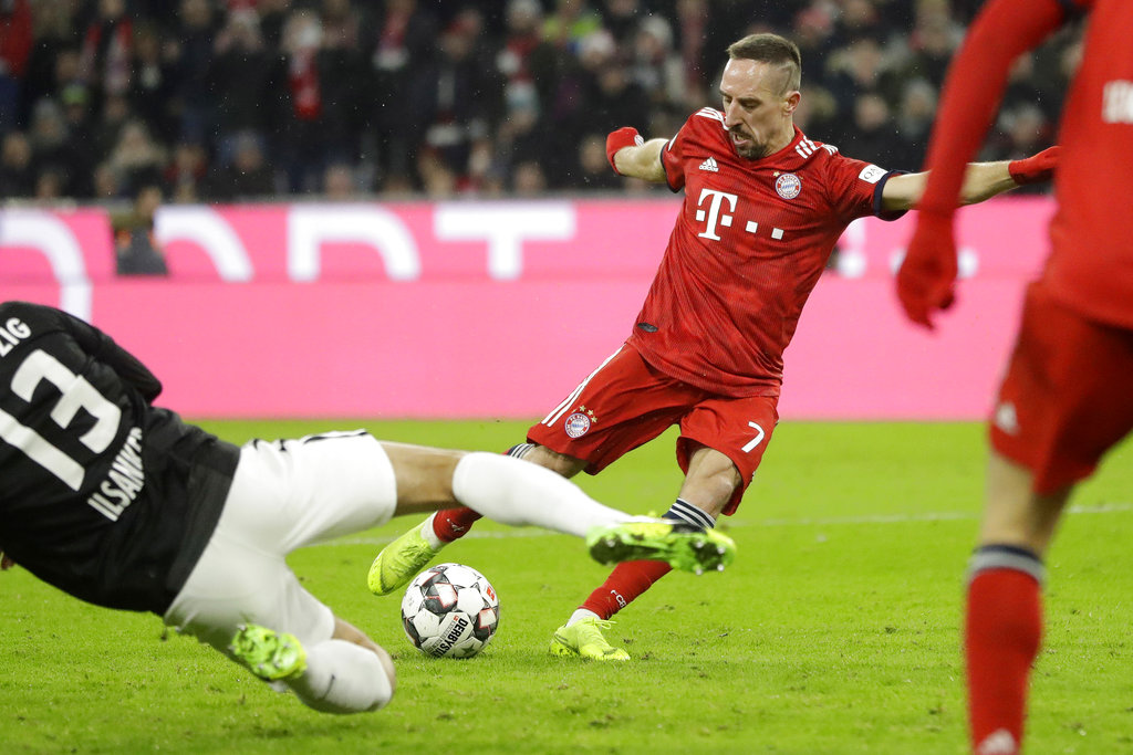 Franck Ribéry anotó el gol del triunfo (AP)