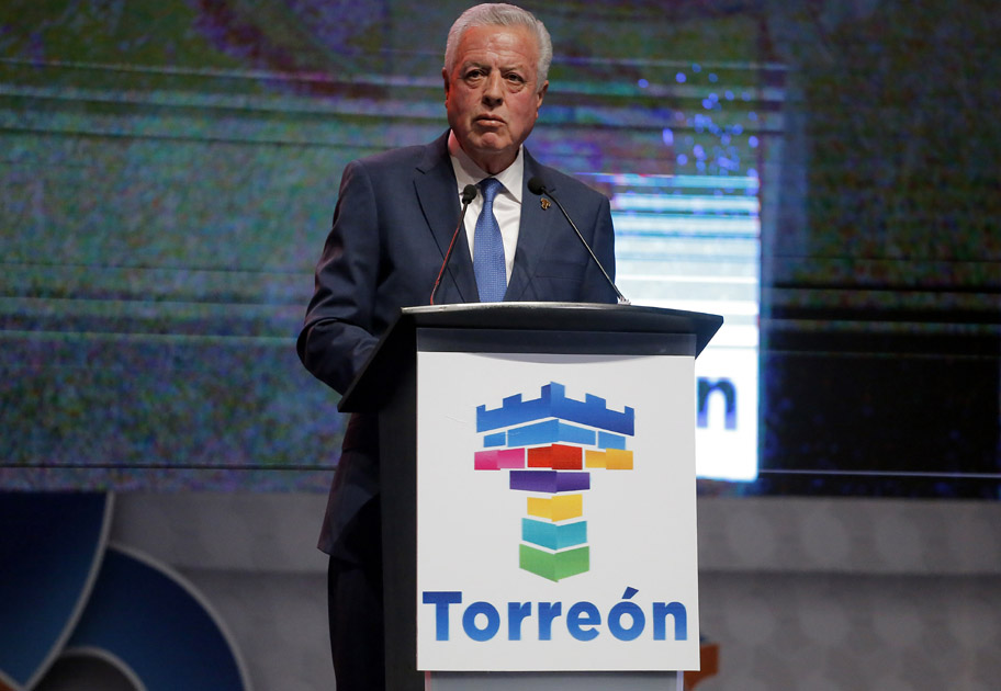 Jorge Zermeño rindió su informe de la gestión 2018 en Torreón. (Saúl González)