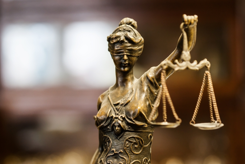 Una estatuilla, la representación más popular de la justicia. (Shutterstock)