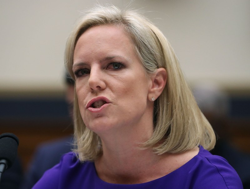 La secretaria de Seguridad Nacional Kirstjen Nielsen, hizo el anuncio.