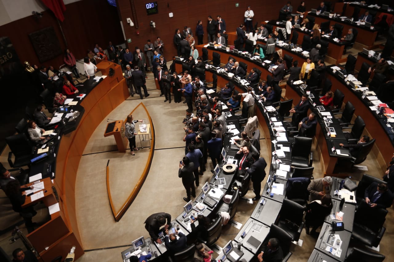Sesión del pleno en el Senado de la República (Héctor Téllez)