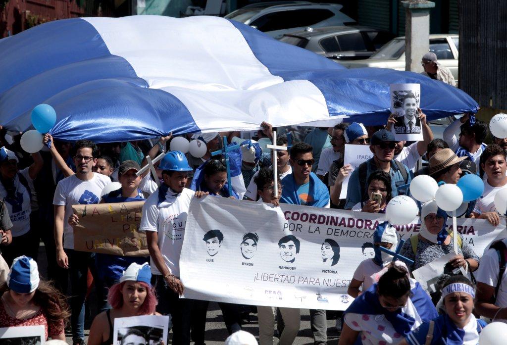El GIEI encontró que la mayoría de las protestas fueron pacíficas en Nicaragua. (Reuters)
