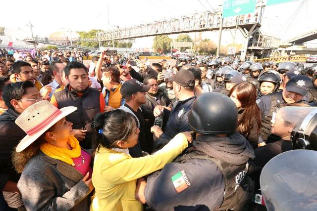 Organizaciones campesinas protestan por recortes en el presupuesto/Javier Ríos.