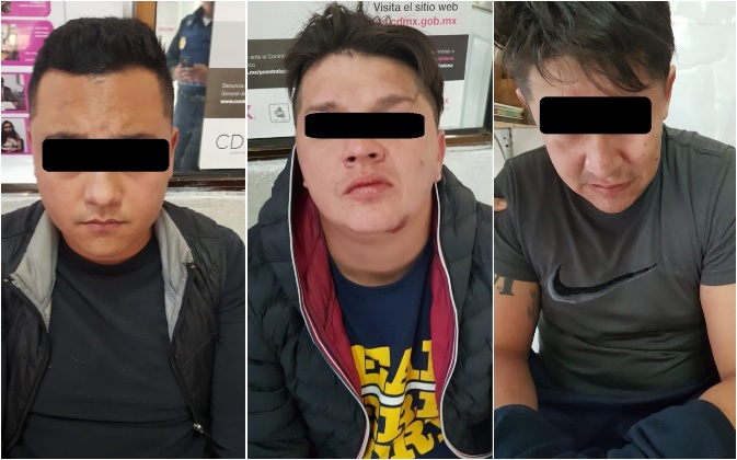 Los presuntos delincuentes quedaron a disposición de la Fiscalía Central de Investigación. (Especial)
