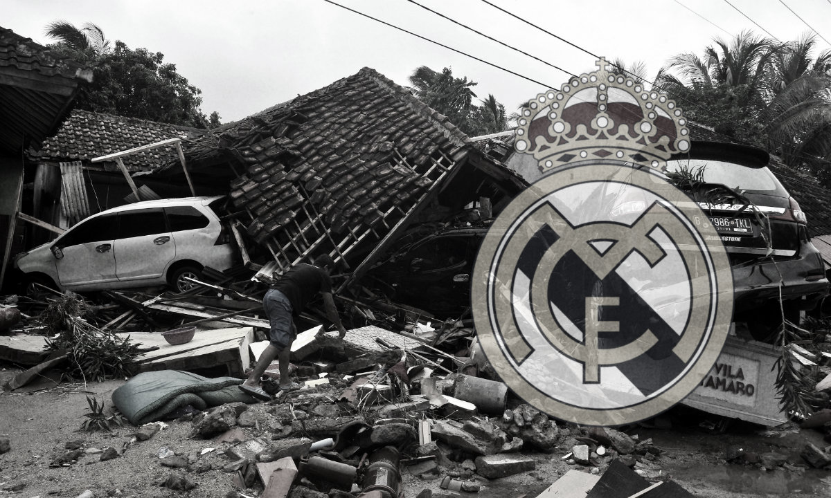 Real Madrid envía sus condolencias a familiares de las víctimas del tsunami (Reuters)