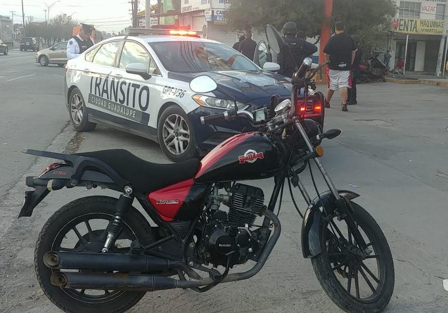 El accidente ocurrió en el municipio de Guadalupe. Foto: Vianca Treviño