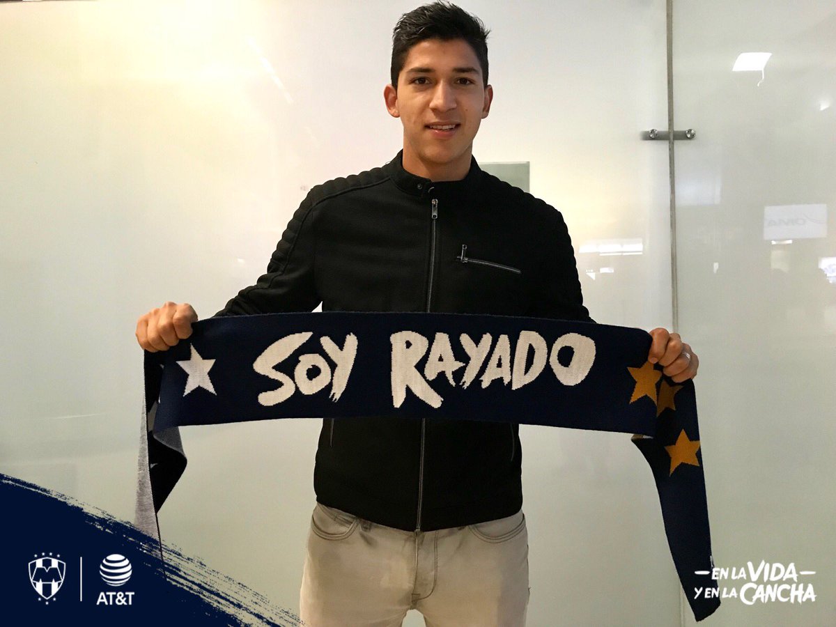 Ángel Zaldívar ya se encuentra en Monterrey (Twitter @Rayados)