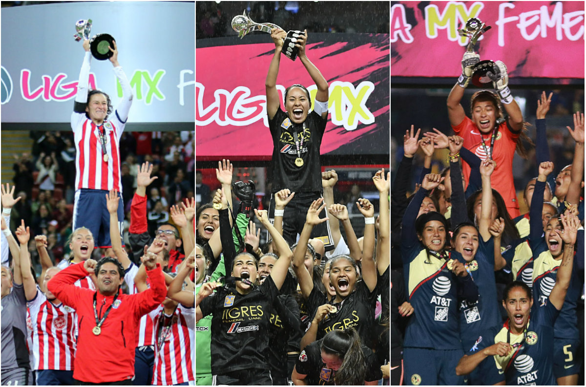 Chivas, Tigres y América son los equipos que han salido campeones en la Liga MX Femenil (Imago7)