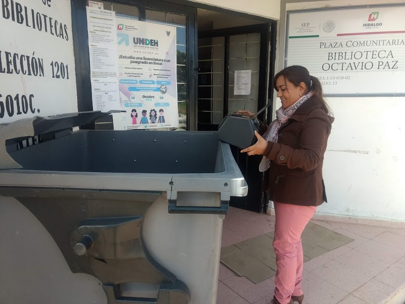 Los contenedores están ubicados en diferentes puntos del municipio.
