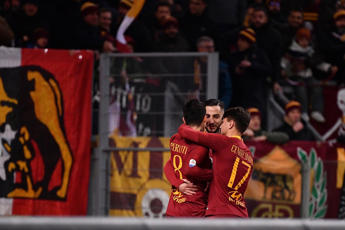 La Roma venció 3-1 al Sassuolo en la Premier League (Twitter @OfficialASRoma)