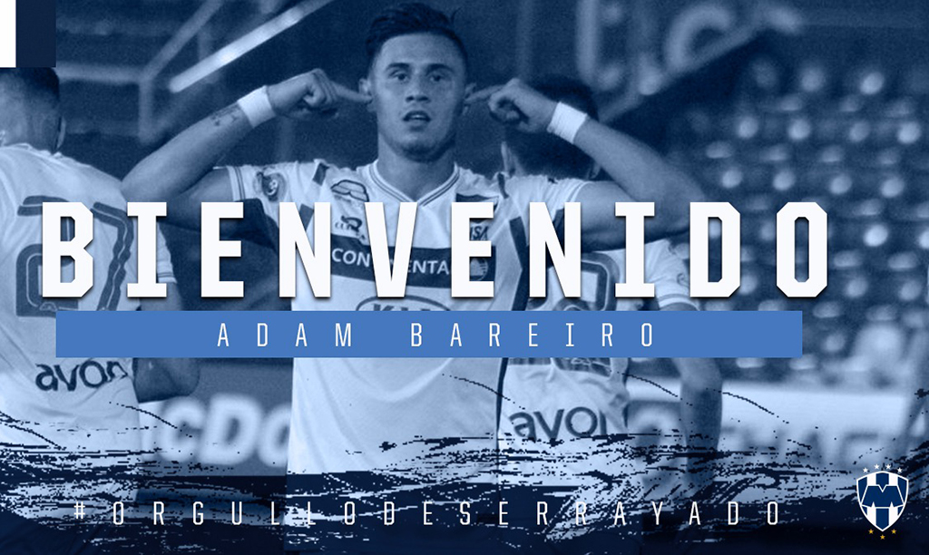 Adam Bareiro, nuevo refuerzo de Monterrey (Twitter @Rayados)