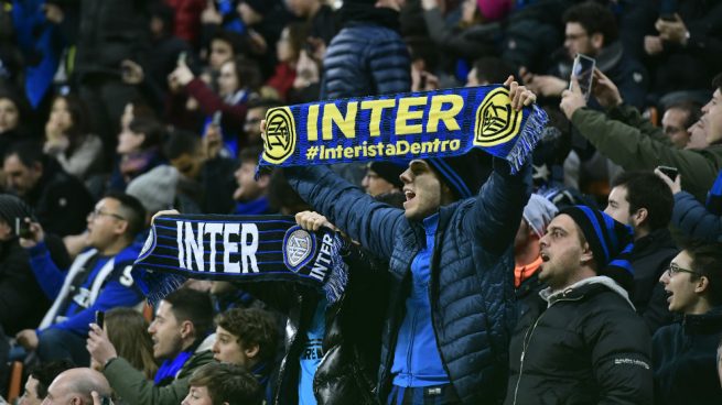 Aficionados del Inter de Milán (AFP)