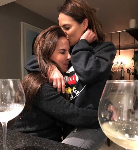 Campomanes compartió la imagen del reencuentro con su amiga.