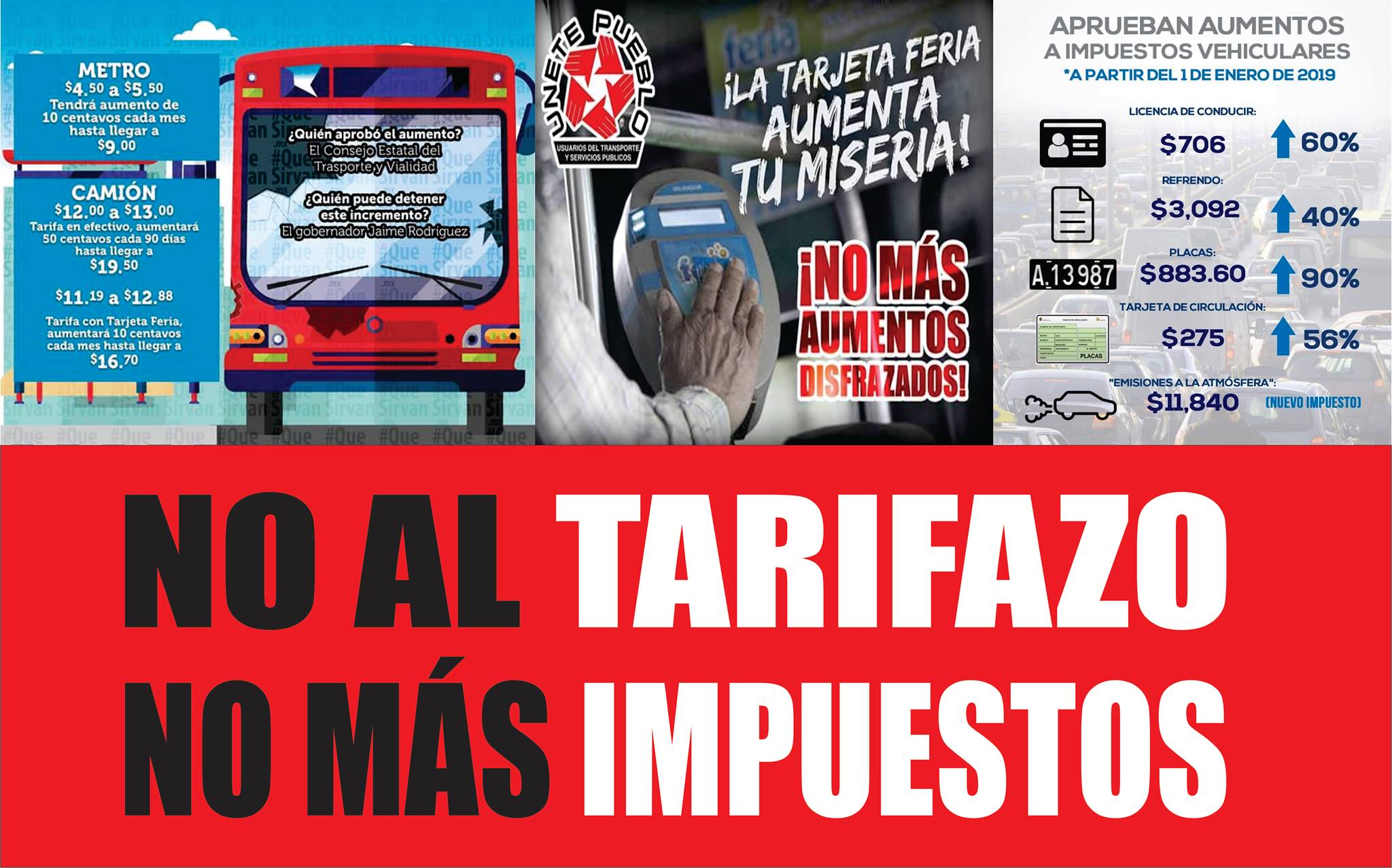Esta imagen la usaron en Facebook para promover el mitin.