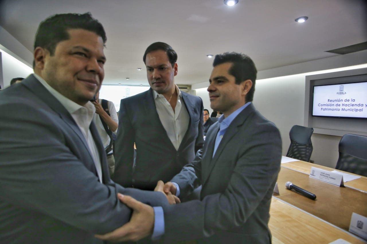 Gabriel Biestro, presidente de la Junta de Gobierno y Coordinación Política del Congreso (Izq.) (Andrés Lobato)