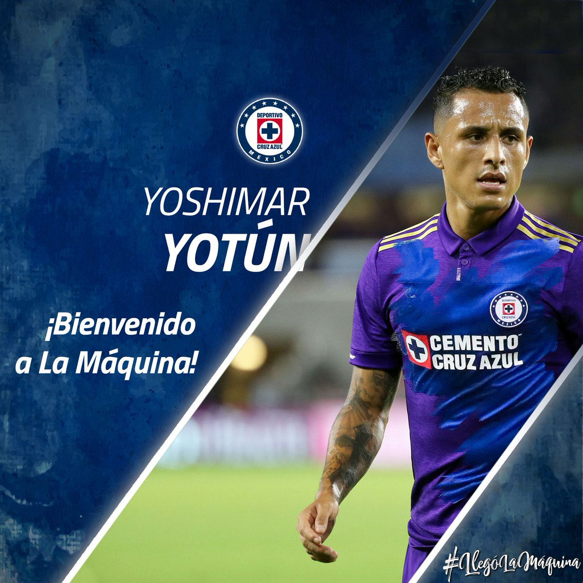 Yoshimar Yotún, nuevo jugador de Cruz Azul (Twitter @Cruz_Azul_FC)